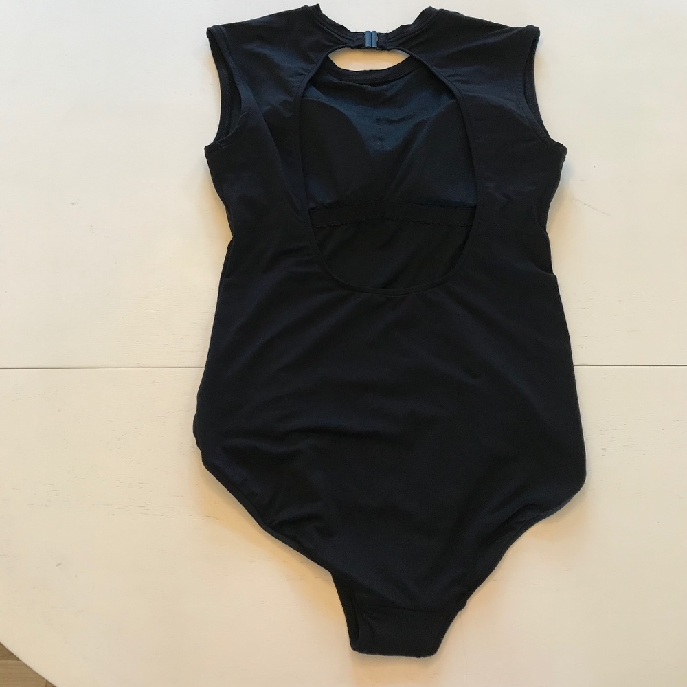 VACATION 🆕 SEAFOLLY BLACK CAP SLEAVE BLACK ONE PIECE - Picture 6 of 12